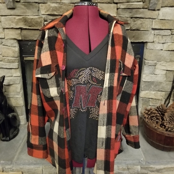 Vintage 1940s Woolrich Plaid Wool Jacket - Picture 7 of 7